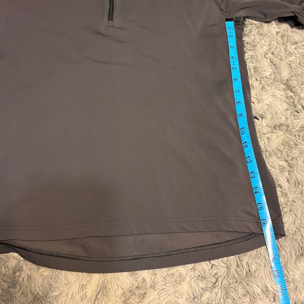 Tracksmith Womens Charcoal Half-Zip Lightweight Pullover size M - Picture 10 of 11